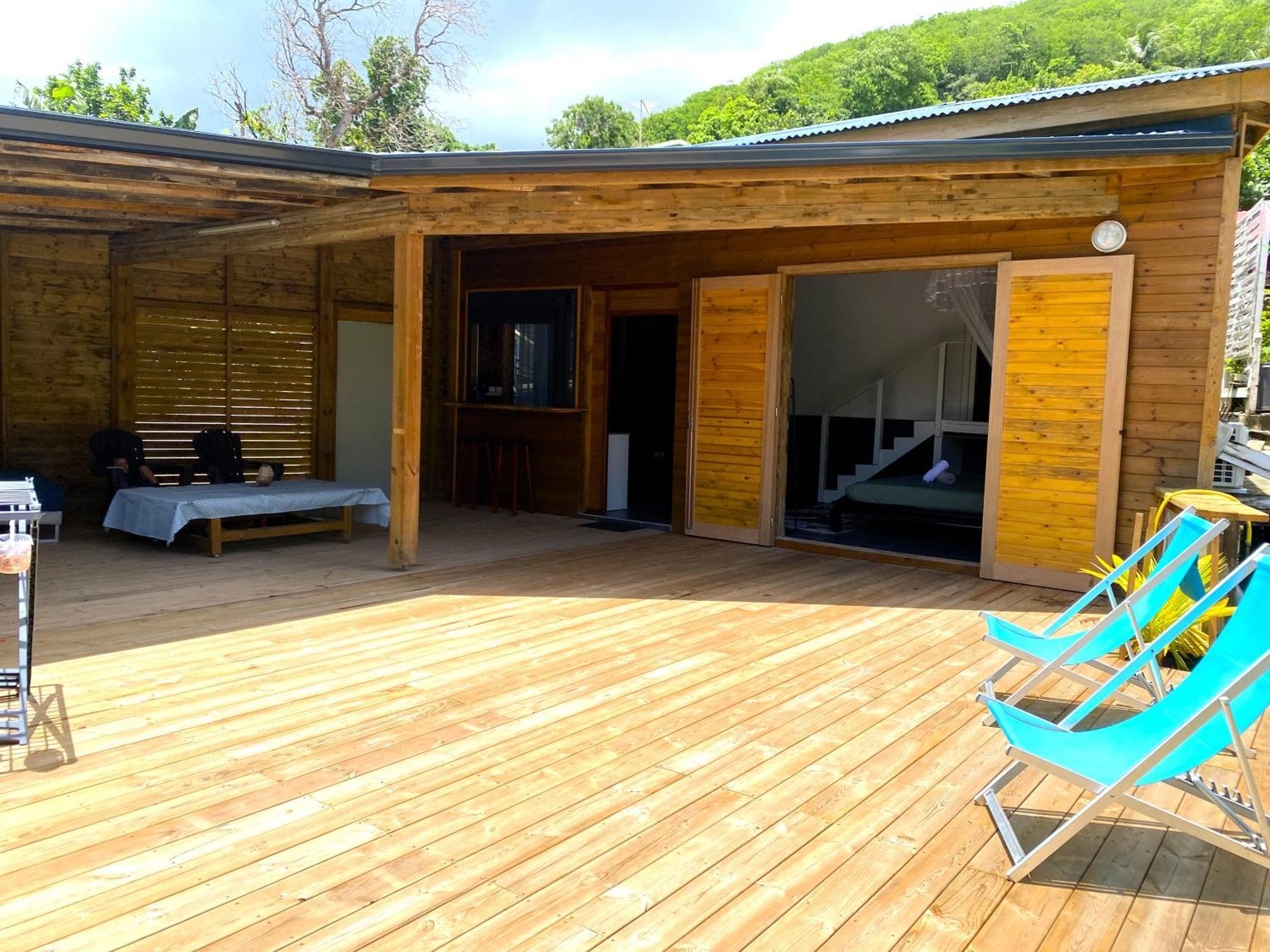 Charmant Bungalow Tout Confort Climatise - Terrasse Et Acces Plage ! Deshaies Exteriér fotografie